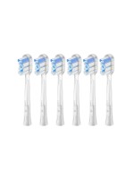 Laifen Tête de brosse à dents Super-Clean Transparent, 6 Pièce/s