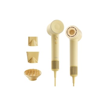 Laifen Haartrockner SE 2 yellow, with 3 Aufsätzen and Magnetanschluss