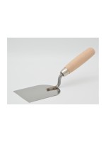 Laser & Tools Spatule de plâtrier avec manche en bois 40 mm, inoxydable