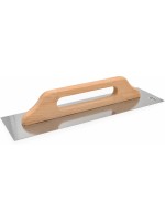 Laser & Tools Truelle à lisser suisse avec manche en bois 480 x 130 mm, inoxydable