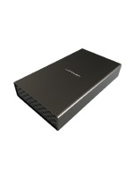 LC-Power ext. 3.5 Gehäuse LC-35U3, schwarz, USB3.0, für SATA HDD, mit HUB