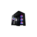 Lc-Power Midi Tower LC-8001B-ON, 2x 2.5. 2x 3.5 intern, black 