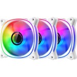Gehäuselüfter LC-Pow LC-CF-120-ARGB-KIT-R-W, 3er Pack, 120x120x25mm, ARGB, Weiss