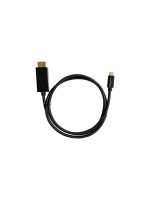 LC-Power Câble USB-C vers DisplayPort 1.4 pour moniteurs/écrans 1 m