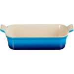 Le Creuset Plat à gratin 26 cm, Angulaire, Azur