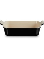 Le Creuset Plat à gratin Tradition, 26 cm Angulaire, Noir
