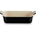 Le Creuset Auflaufform Tradition black , 32cm, black  glänzend