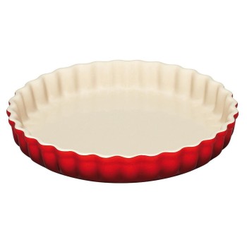 Le Creuset Moule à tarte 28 cm, Rouge cerise