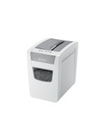 Leitz Aktenvernichter IQ Slim Office, P-4, 8 Blatt, sehr leise, grey/white