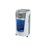 Leitz Aktenvernichter IQ OptiMax Office, P-5, 10 Blatt, grau/weiss