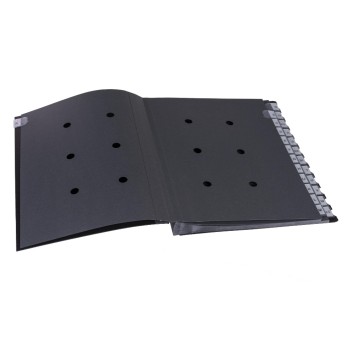 Leitz Pultordner A-Z, 24 Fächer, black, Fächerblock aus reissfestem Karton
