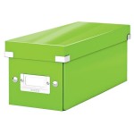 Leitz Aufbewahrungsbox CD grün, für 30 CD-Hüllen, zusammenfaltbar