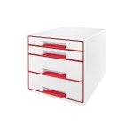 Leitz WOW CUBE Schubladenbox, rot