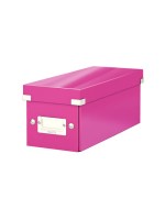 Leitz Aufbewahrungsbox CD pink, für 30 CD-Hüllen, zusammenfaltbar
