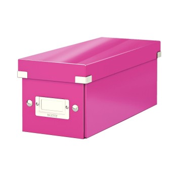 Leitz Aufbewahrungsbox CD pink, für 30 CD-Hüllen, zusammenfaltbar
