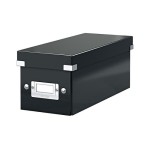 Leitz Aufbewahrungsbox CD black, für 30 CD-Hüllen, zusammenfaltbar