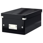 Leitz Aufbewahrungsbox DVD schwarz, für 20 DVD-Hüllen zusammenfaltbar