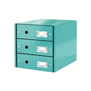 Leitz Schubladenbox mit 3 Schubladen, eisblau Leitz Schubladenbox mit 3 Schubladen, eisblau