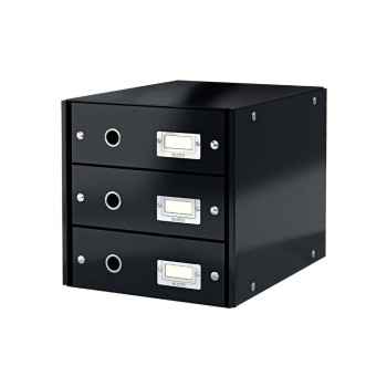 Leitz Schubladenbox mit 3 Schubladen, schwarz Leitz Schubladenbox mit 3 Schubladen, schwarz