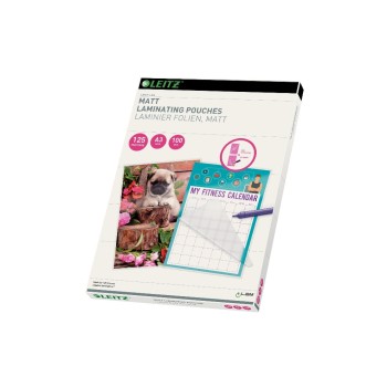 Leitz iLAM Heisslaminierfolien matt A3, 125 mic, 100 Stück Leitz iLAM Heisslaminierfolien matt A3, 125 mic, 100 Stück