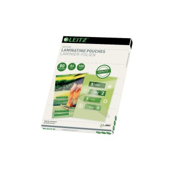 Leitz Heisslaminierfolien A4, 80 mic, 100 Stück Leitz Heisslaminierfolien A4, 80 mic, 100 Stück
