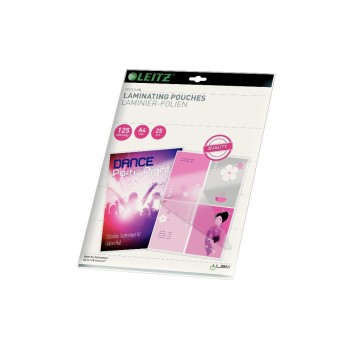 Leitz Heisslaminierfolien A4, 125 mic, 25 Stück Leitz Heisslaminierfolien A4, 125 mic, 25 Stück