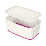 Leitz Boîte de rangement MyBox Petit Blanc; Rose