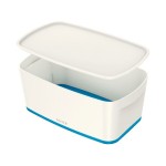 Leitz Boîte de rangement MyBox Petit Blanc; Bleu