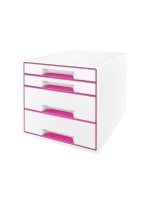 Leitz Boîte à tiroirs Wow Cube 4 rose