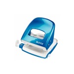 Leitz WOW Bürolocher NeXXt, blau metallic, 30 Blatt, Metall