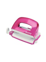Leitz WOW Kleiner Locher NeXXt, pink metallic, 10 Blatt, Metall