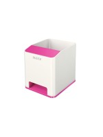 Leitz WOW Sound Stifteköcher Duo Colour, pink metallic