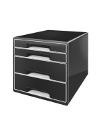 Leitz Boîte à tiroirs Wow Cube 4 noir
