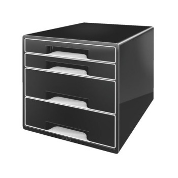 Leitz CUBE Duo Colour, schwarz, 4 Schubladen Leitz CUBE Duo Colour, schwarz, 4 Schubladen