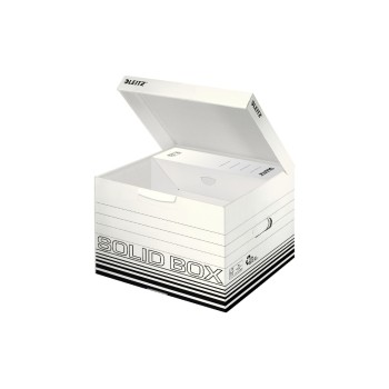 Leitz Solid Archiv-und Transportbox, mit Klappdeckel M, weiss, 10 Stk.