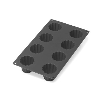 Lékué Backform Cannelé Bordelaise, Silikon, black 