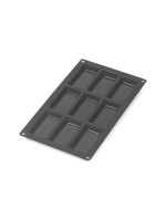 Lékué Financierbackform 9 Mulden, Silikon, black 