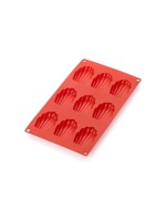 Lékué Boîte à madeleine Silicone, Rouge, 9 alvéoles