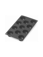 Lékué Moule à muffins Silicone, Noir, 11 alvéoles