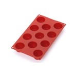 Lékué Moule à muffins Silicone, Rouge, 11 alvéoles