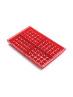 Lékué Waffelbackform, Silikon, red
