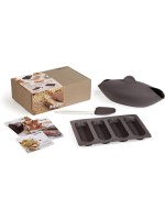 Lékué Set di teglie da forno silicone, Marron