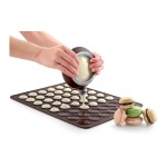 Lékué Set di teglie da forno Macaron, silicone, marron