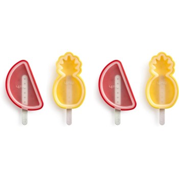 Lékué Glaceformen 4er Set Tropic, Silikon, Bunt Lékué Glaceformen 4er Set Tropic, Silikon, Bunt