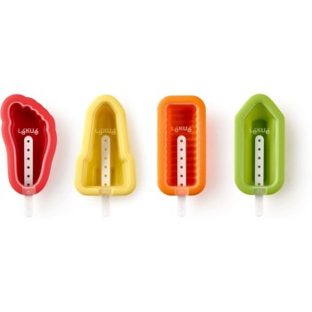 Lékué Glaceformen 4er Set Fun, Silikon, Bunt Lékué Glaceformen 4er Set Fun, Silikon, Bunt