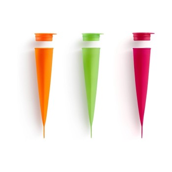 Lékué Glaceformen 3er Set, Silikon, Bunt Lékué Glaceformen 3er Set, Silikon, Bunt