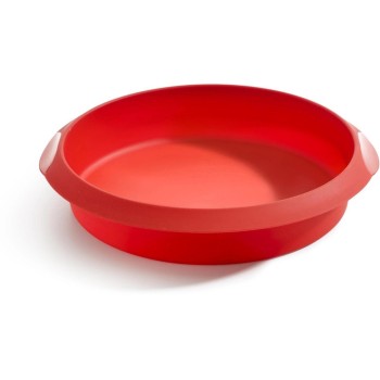 Lékué Moule de cuisson Silicone, ø 26 cm, rouge