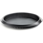 Lékué Moule à quiche Silicone, ø 28 cm, Noir