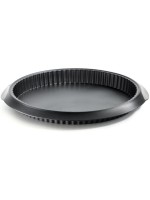 Lékué Moule à quiche Silicone, ø 28 cm, Noir