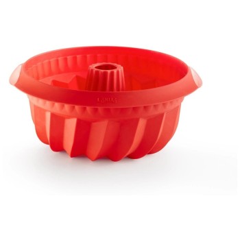 Lékué Moule de cuisson Silicone, ø 22 cm, rouge
